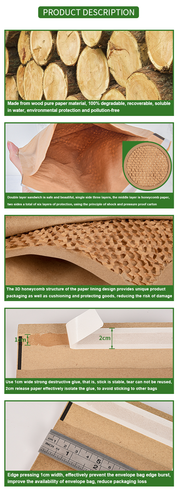 honeycomb paper mailer factory